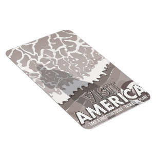 See America Vintage Cartoon Magnet