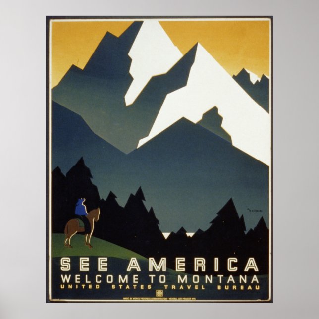 See America Welcome to-Montana Poster (Front)