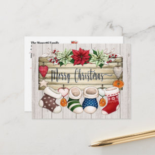 See Back - Christmas Postcard