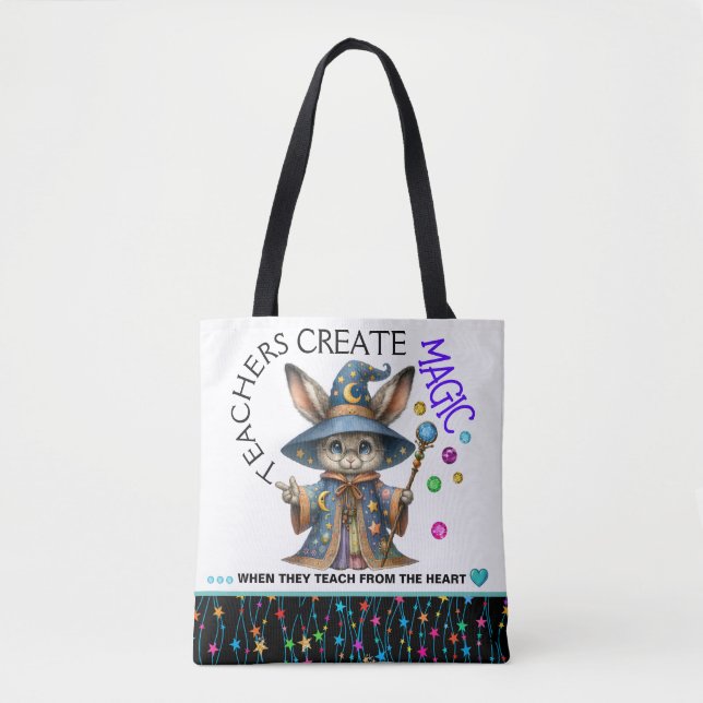 See Back - Customized Teacher Tote Bag (Front)
