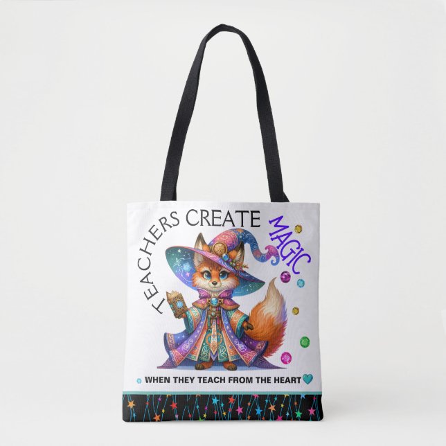 See Back - Customized Teacher Tote Bag (Front)