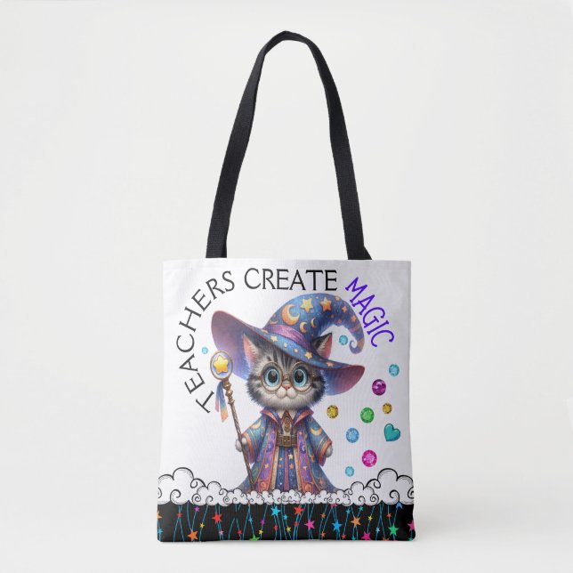 See Back - Version 2 - Customized Teacher Tote Bag (Front)