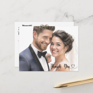 See Back - Wedding  Postcard