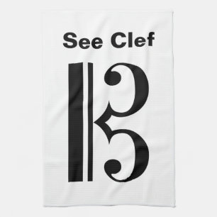 See Clef Kitchen Towel
