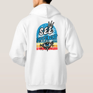 See Different Retro Graphic Hoodie