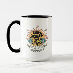 See Good in all Things Hippie Graphic Mug