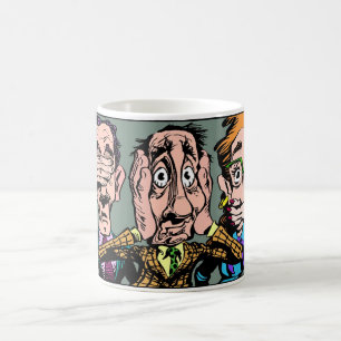 See, hear, speak no evil coffee mug