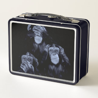 See, Hear, Speak No Evil Metal Lunch Box