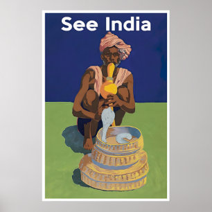 See India Poster Vintage Indian Travel Art Print
