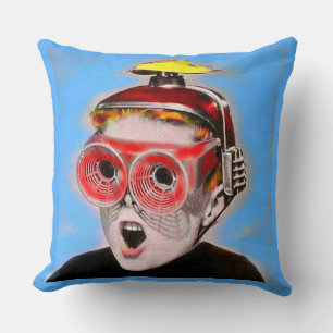 see into the future throw pillow