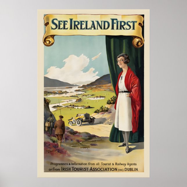 See Ireland First Vintage Travel Poster (Front)