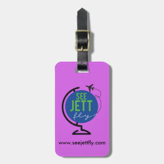 See Jett Fly - Luggage and Bag Tag (Purple)