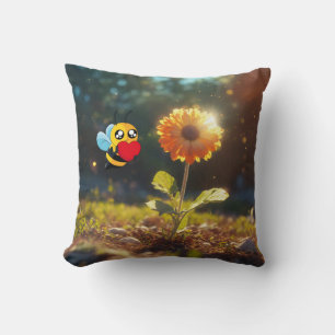 See my Bee!  Throw Pillow
