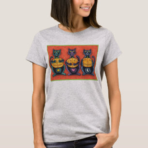 SEE NO EVIL BLACK CATS, HALLOWEEN CLASSIC T-SHIRT