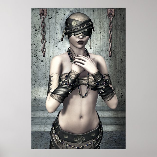 See No Evil Gothic Art Poster (Front)