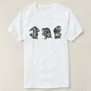 See No Evil, Hear No Evil, Speak No Evil 3 Monkeys T-Shirt