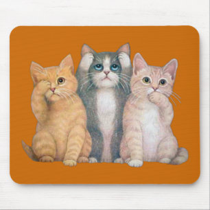 See no evil, Hear No Evil, Speak No Evil Mousepad