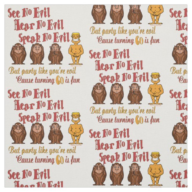 See No Evil Party 60th Fabric (Swatch)