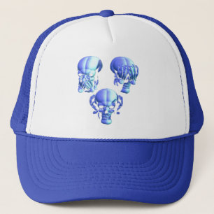 See No, Hear No, Speak No Evil Skulls Hat