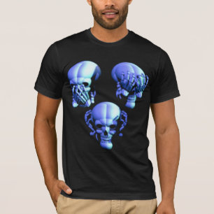 See No, Hear No, Speak No Evil Skulls Shirt