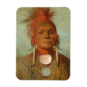 See-non-ty-a, an Iowa Medicine Man, 1844 Magnet