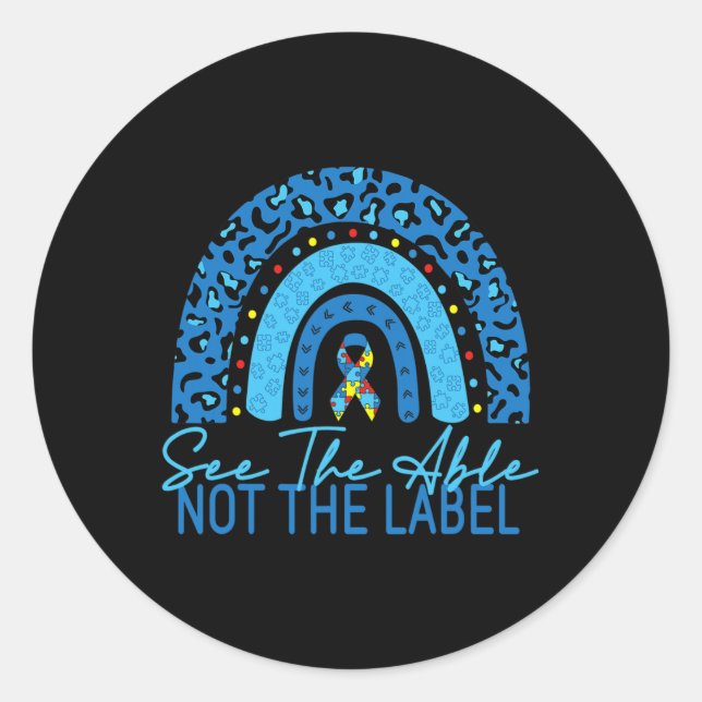 See The Able Not The Label Autism Awareness Puzzle (Front)
