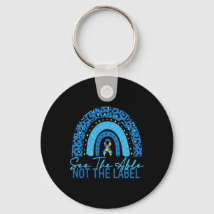 See The Able Not The Label Autism Awareness Puzzle Keychain
