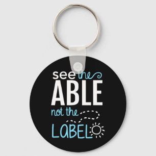 See The Able Not The Label Autism Awareness Puzzle Keychain
