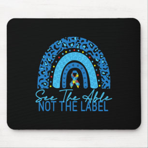 See The Able Not The Label Autism Awareness Puzzle Mouse Pad
