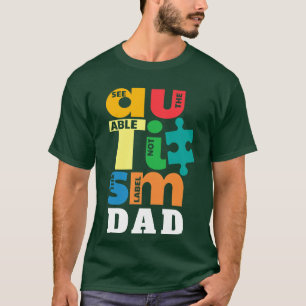 See The Able Not the Label Autism Dad T-Shirt