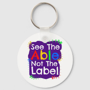See The Able Not The Label Keychain