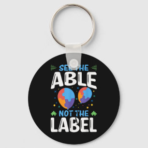 See The Able Not The Label Keychain