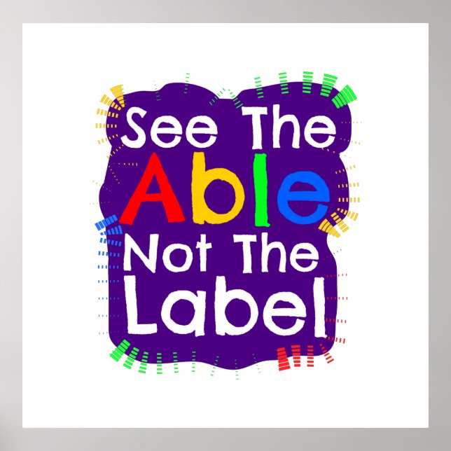 See The Able Not The Label Poster (Front)
