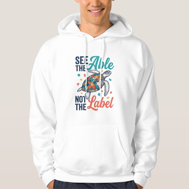 See the Able Turtle Puzzle Awareness Shirt Design_ (Front)