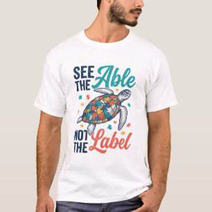 See the Able Turtle Puzzle Awareness Shirt Design_