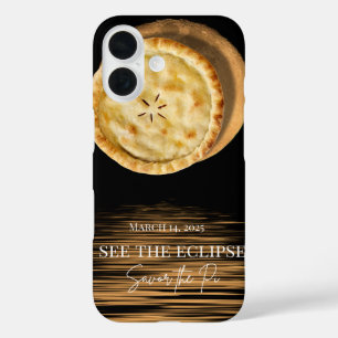 See the Eclipse, Savour the Pi - 3-14-25 Celestial iPhone 16 Case