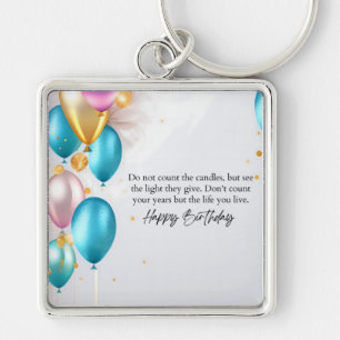 See the Light Birthday Keychain