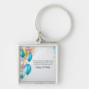 See the Light Birthday Keychain