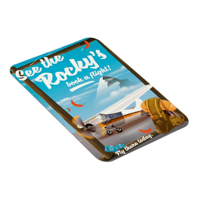 See The Rocky's "Book a flight!" Magnet (Right Side)