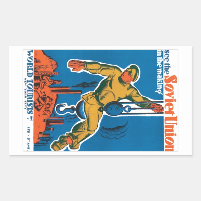 See the Soviet Union in the Making Sticker (Front)