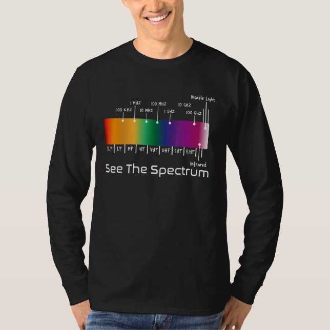 See The Spectrum For Ham Radio Operator T-Shirt (Front)