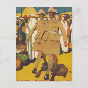 See the world and get paid for_Propaganda Poster Postcard