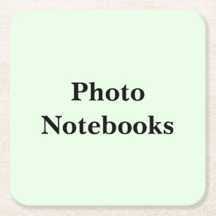 See These Photo Notebooks - Lined or Blank Pages, Square Paper Coaster
