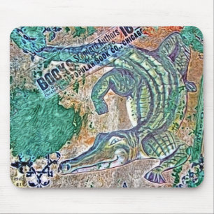 See Ya Later Gator, After Awhile Croc Mixed Media Mouse Pad