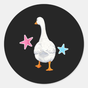 See Ya Soon Goose Funny Goose Saying Quote Classic Round Sticker
