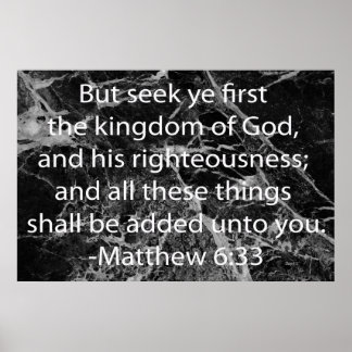See Ye First the Kingdom of God Poster