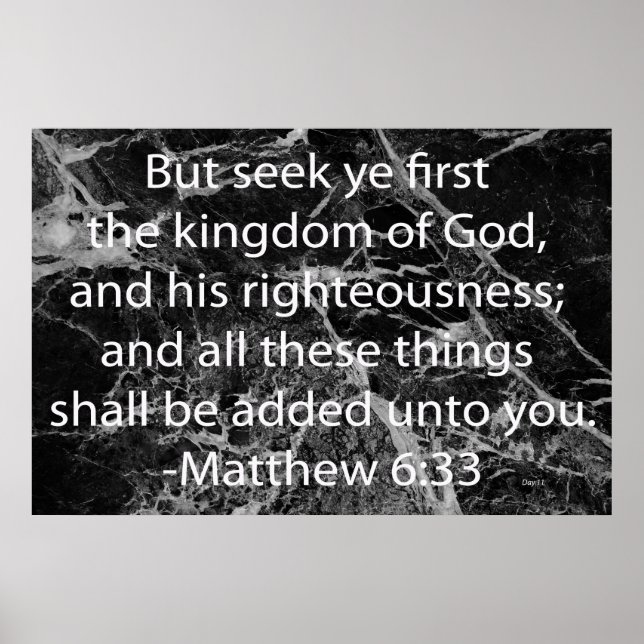 See Ye First the Kingdom of God Poster (Front)