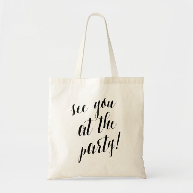 See You At The Party | Wedding Tote Bag (Front)