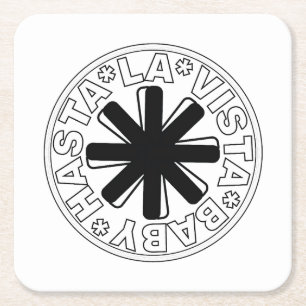See you, baby! square paper coaster