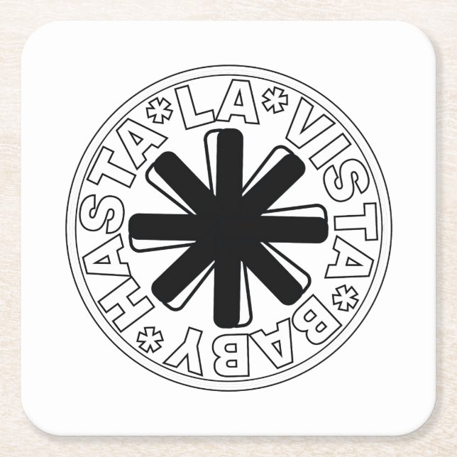 See you, baby! square paper coaster (Front)